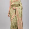 Majestic Green Patan Patola Benarasi Silk Saree