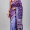 Majestic Purple Pure Katan Silk Saree