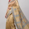 Earthy Yellow Pure Katan Silk Saree