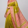 Mystic Green Pure Katan Silk Saree