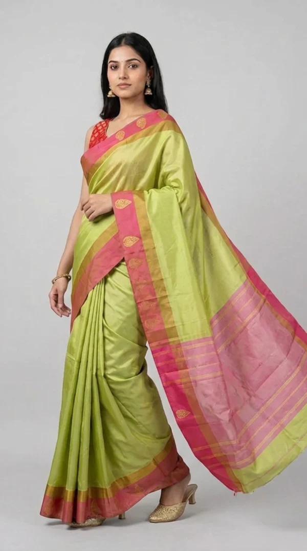 Fanatic Green Pure Kanjivaram Saree