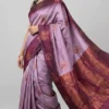 Kaaveri Lilac Pure Kanjivaram Saree