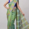 Green Dual Tone Pure Katan Silk Saree