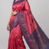Ruhi Red Pure Kanjivaram Saree