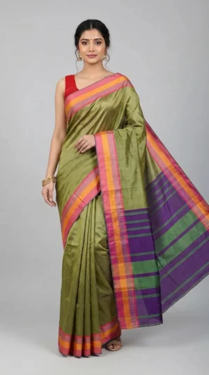 Swara Green Pure Kanjivaram Saree