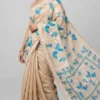 Birds of Freedom Kantha Embroidery Pure Tussar Silk Saree | Nams Design Exclusive 2026
