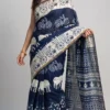 Chayanika Dabu Printed Chanderi Saree