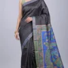 Black Handpainted Tussar Saree | 2026 Exclusive