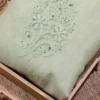 Green Mukaish Organza Saree with Hand Embroidery | Elegant Festive 2026