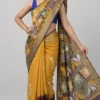 Triveda Batik Cotton Silk Saree