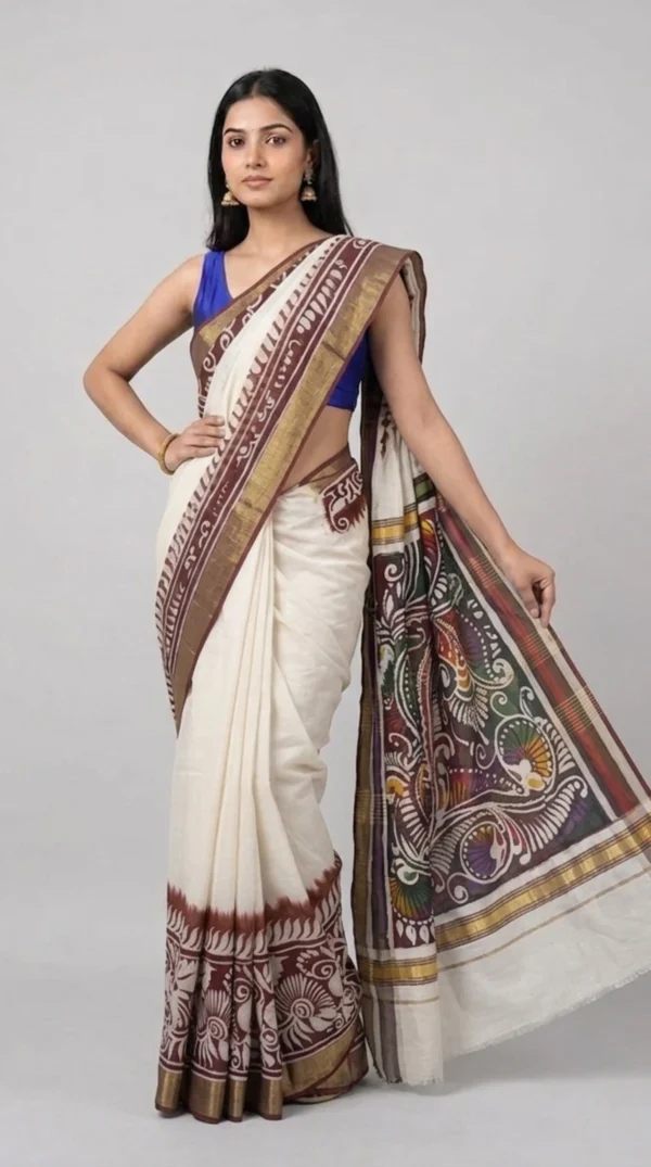 Mahima Batik Cotton Silk Saree | Timeless Beauty 2026