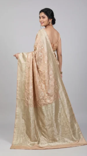 Mauve Echo Benarasi Katan Silk Saree