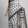 Devika Indigo Pure Cotton Bagru Saree