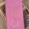 Pink Chikankari Georgette Saree with Pearl Embellishments