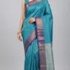 Elegant Blue Tanchuee Benarasi Saree