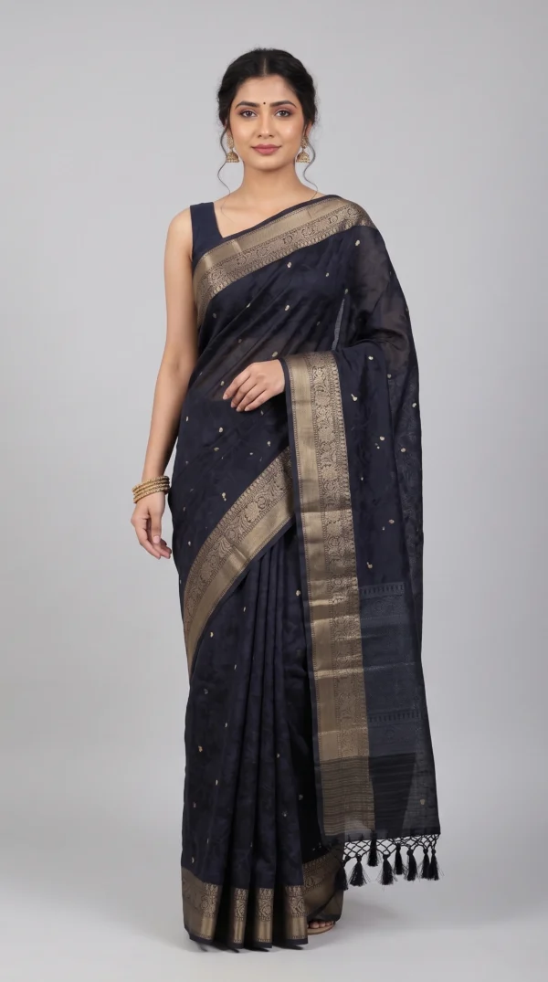 Elegant Black Tanchuee Benarasi Saree | 2026 Exclusive