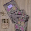 Bronzed Taupe with Golden Sheen Tissue Saree with Multicolor Embroidery Cutwork Border