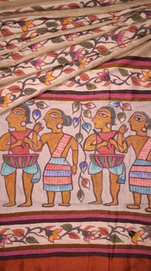 Jamini Roy Inspired Kantha Work