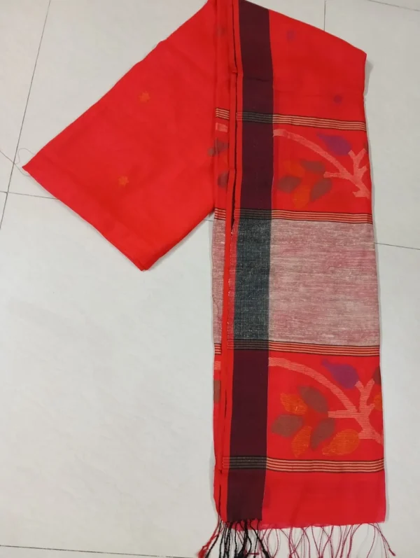 Red Matka silk saree