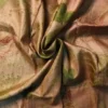 Baby pink color eco printed Tussar silk saree Saree