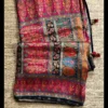 Multicolored on Black Kashmiri Kani Silk Saree with Tassels on Aanchal