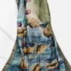 Light Green Tussar Zari Hand Painted Saree