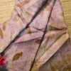 Wine color eco printed Tussar silk saree Saree