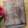 Rust color eco printed Tussar silk saree Saree