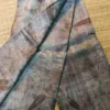 Rust color eco printed Tussar silk saree Saree