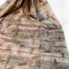Rust color eco printed Tussar silk saree Saree