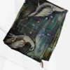 Pesta Green Tussar Zari Hand Painted Saree