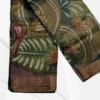Wine Tussar Zari Hand Painted Saree