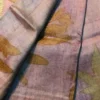 Peach Tussar Eco Printed Saree