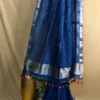 Royal Blue Linen Saree