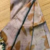 Slate Grey Tussar Eco Printed Saree