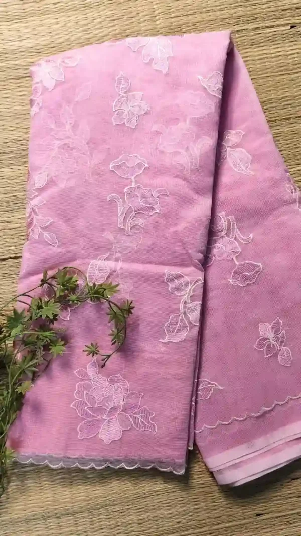 Light Pink Cotton Kota Saree,Saree