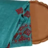 Bright Aqua Tussar silk saree