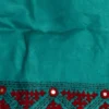 Bright Aqua Tussar silk saree