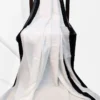 White color with black border velvet mol Cotton saree