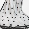 White Cotton Boll Mol Saree