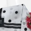 White Cotton Boll Mol Saree