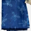 Navy Blue Tussar Needle Print Saree