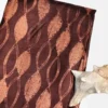 Brown Tussar Needle Print Saree