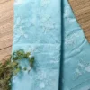 Sky Blue Cotton Kota Saree,cotton