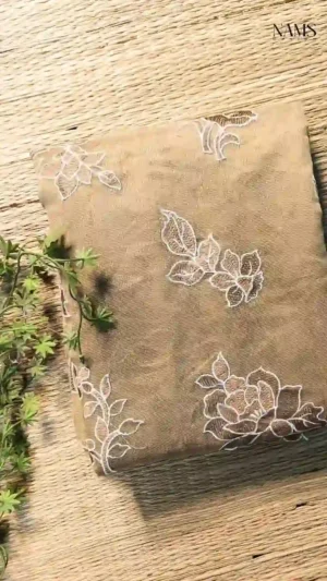 Light Brown Cotton Kota Saree,cotton