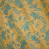 Slate color with yellow stitch work on Tussar silk saree