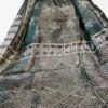 Dark Green Tussar Needle Print Saree