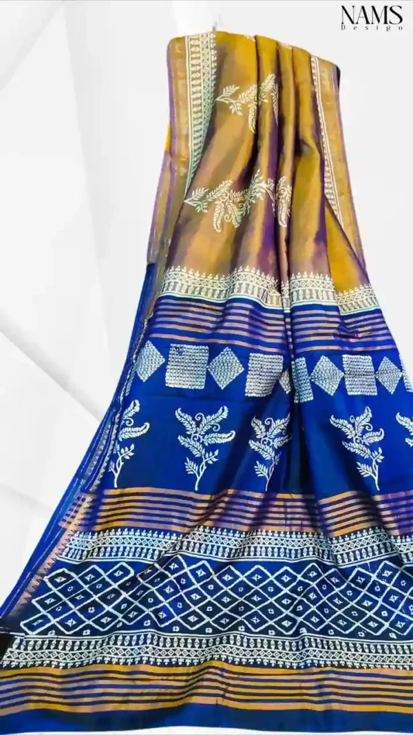 Purple Katan Zari Saree