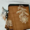 Purple Katan Zari Saree
