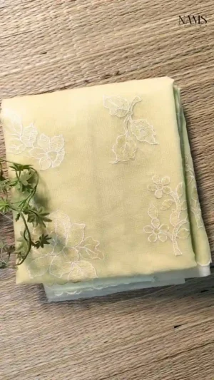 Light Yellow Cotton Kota Saree,yellow